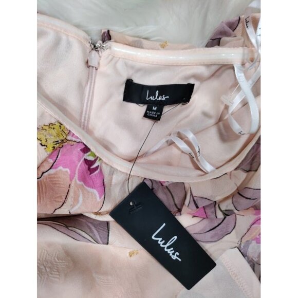 Lulus Perfect Paradise Festival Whimsy Floral Fairy Twee Y2k Wedding Guest M NWT - Picture 8 of 11